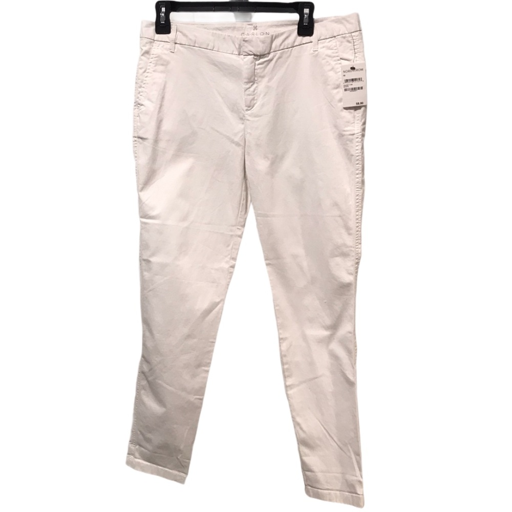 Caslon White Chino Ankle Pants size 10 NWT
